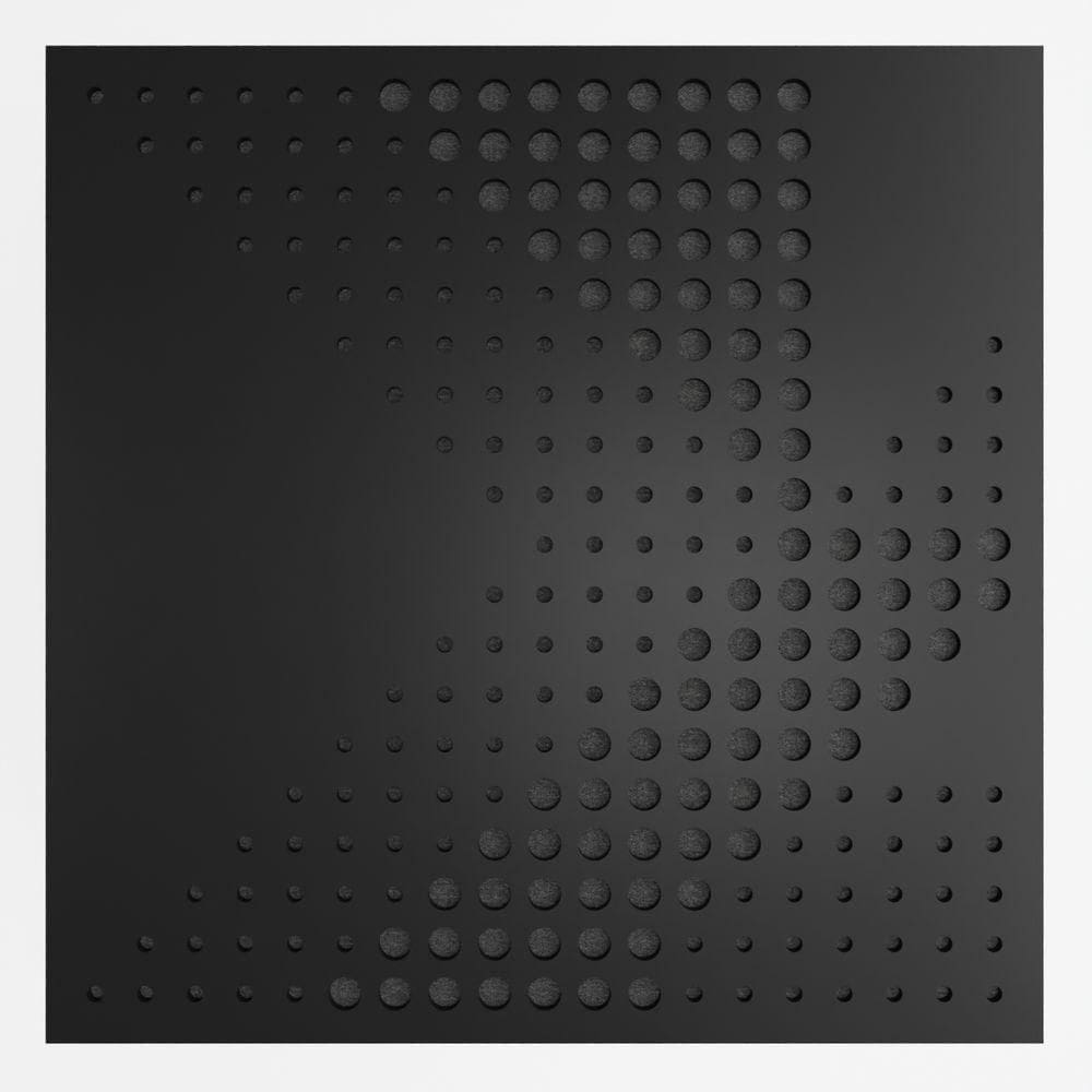 Painel Acústico Absorvedor Decorativo 60x60mm Maestra Preto