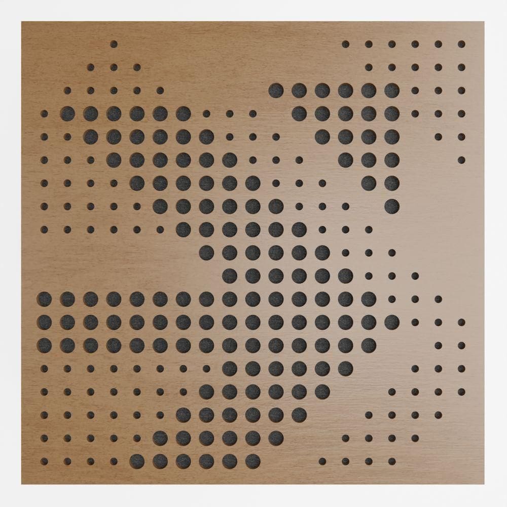 Painel Acústico Absorvedor Decorativo 60x60mm Maestra Freijó