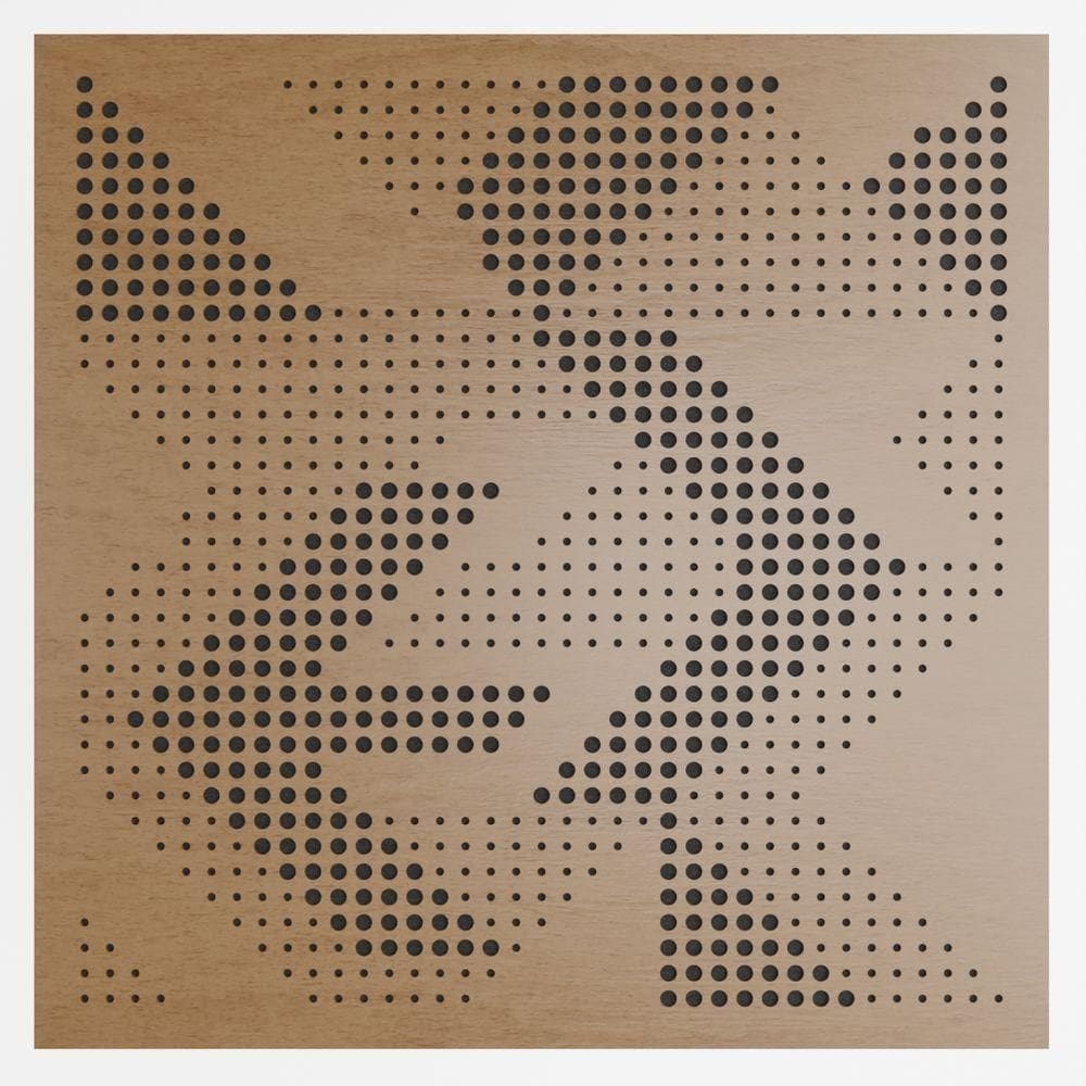 Painel Acústico Absorvedor Decorativo 60x60mm Maestra Freijó