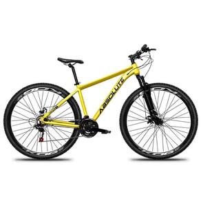 Bicicleta Aro 29 Absolute Nero 5 Alumínio 21v Freio A Disco Garfo Com Suspensão - Amarelo Tam.21