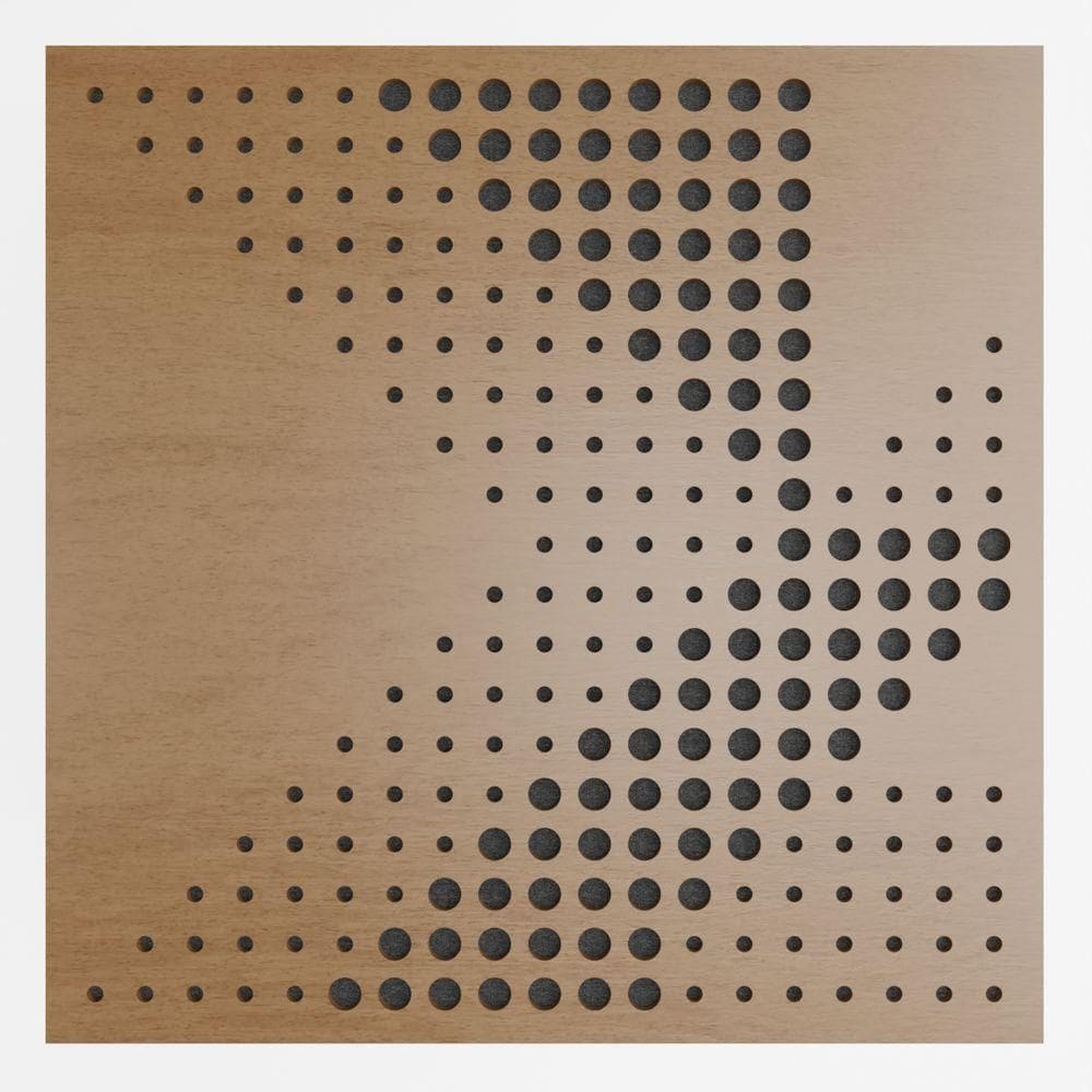 Painel Acústico Absorvedor Decorativo 60x60mm Maestra Freijó