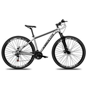 Bicicleta Aro 29 Absolute Nero 5 Alumínio 21v Freio A Disco Garfo Com Suspensão - Cinza Tam.19