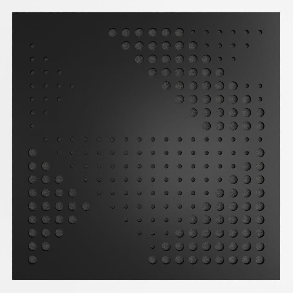 Painel Acústico Absorvedor Decorativo 60x60mm Maestra Preto