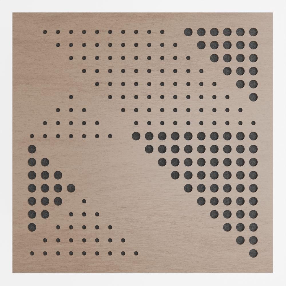 Painel Acústico Absorvedor Decorativo 60x60mm Maestra Nogal