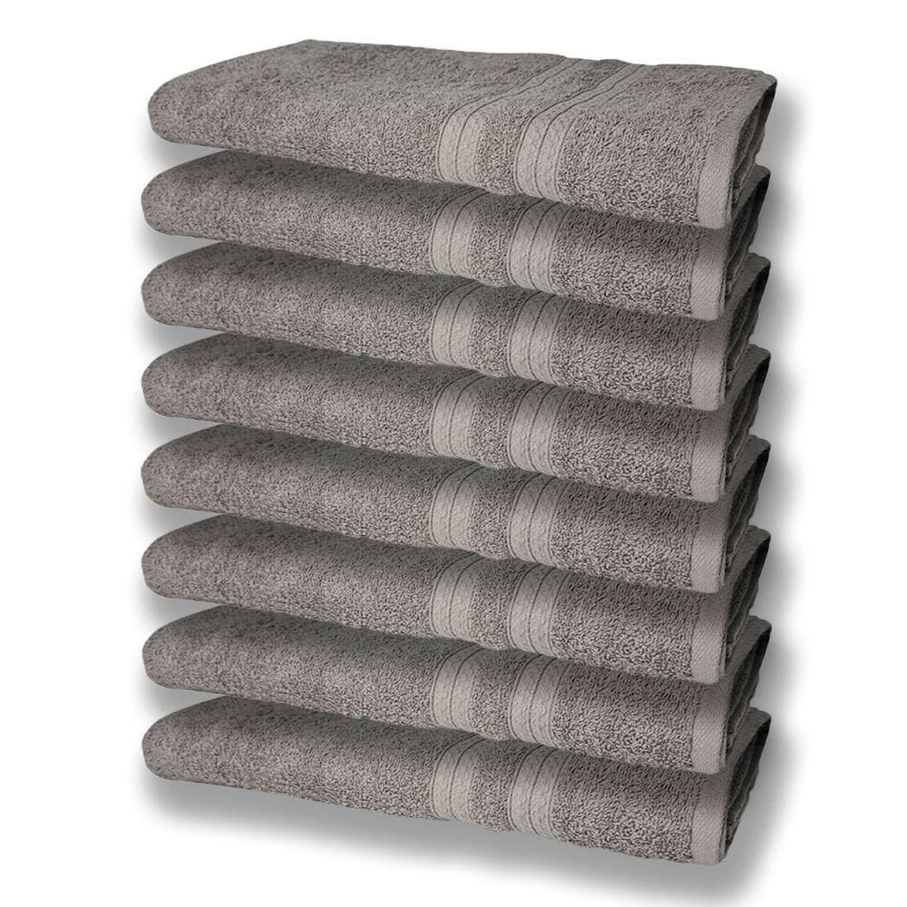 8 Toalhas Grande Super Felpudas E Grossa 80x150 Cinza