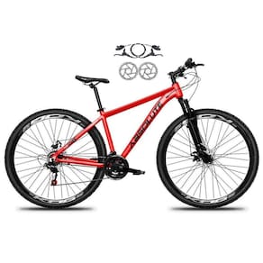 Bicicleta Aro 29 Absolute Nero 5 Alumínio 21v Freio A Disco Hidráulico Garfo Suspensão - Vermelho Tam.17