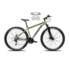 Bicicleta Aro 29 Absolute Nero 5 Alumínio 21v Freio A Disco Hidráulico Garfo Suspensão - Oliva Tam.21