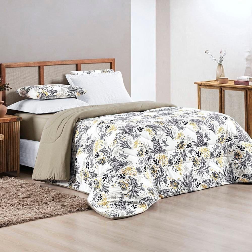 Edredom Dupla Face Queen Quality 01 Peça Blossom