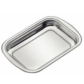 Assadeira Tramontina Cosmos Retangular Em Aço Inox 34 Cm 2,2 L