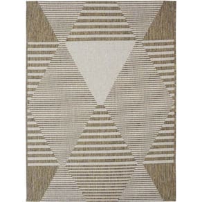 Tapete Sisal Bali Bouclê Abstrato Marrom 1,00x1,50m