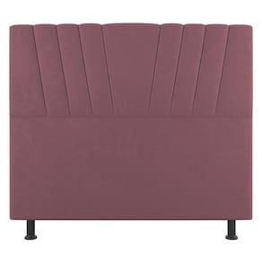 Cabeceira Cama Box Casal Queen Size Dublin 160cm Suede Rosê - Abmaza