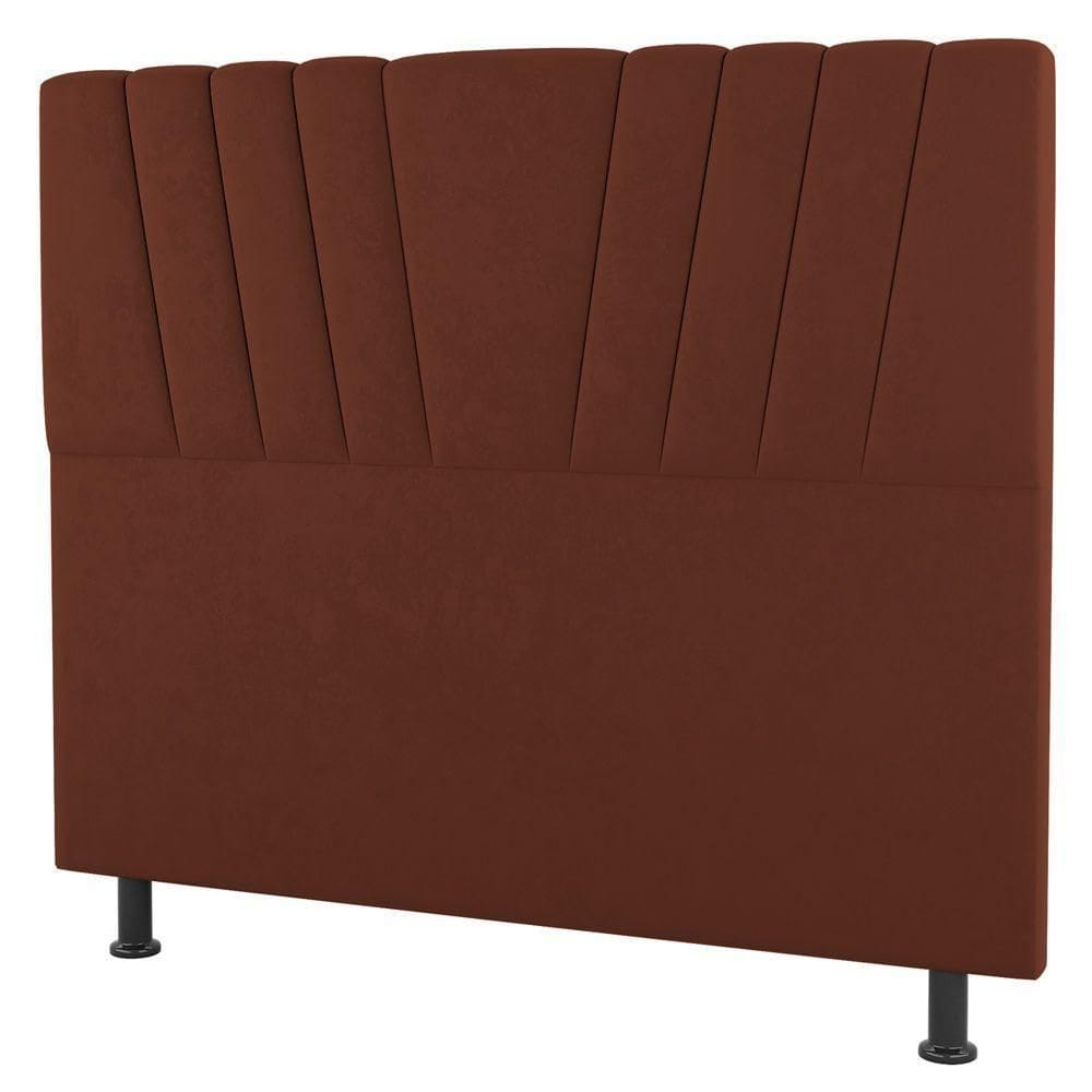 Cabeceira Cama Box Solteiro Dublin 100cm Suede Terracota - Abmaza