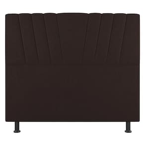Cabeceira Cama Box Casal Queen Size Dublin 160cm Linho Marrom - Abmaza