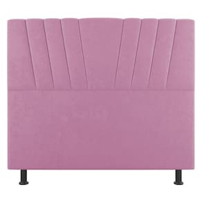 Cabeceira Cama Box Casal Queen Size Dublin 160cm Suede Rosa - Abmaza