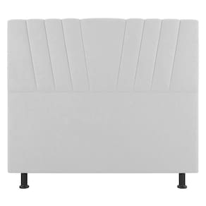 Cabeceira Cama Box Casal Queen Size Dublin 160cm Sintético Branco - Abmaza