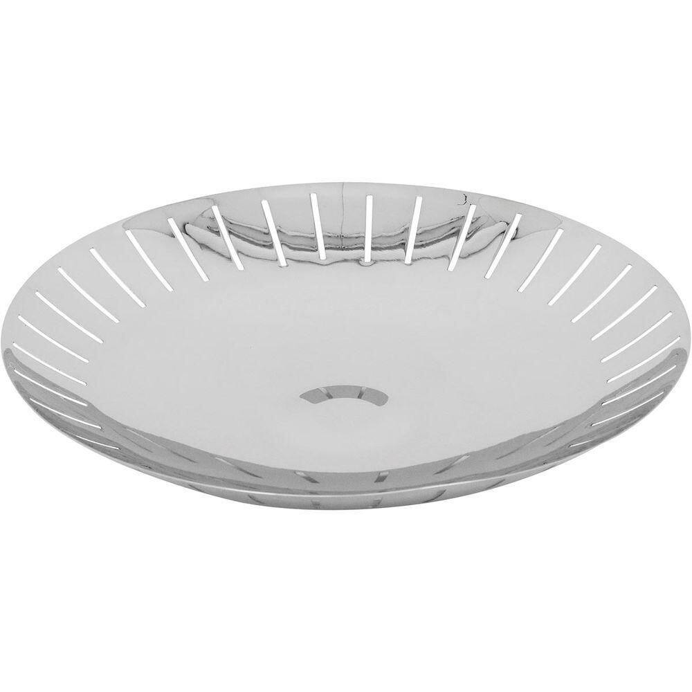 Lunaria Centro Mesa 6X36X36Cm Inox Prata