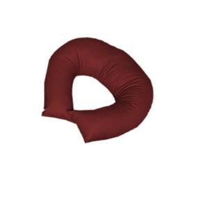 Almofada De Amamentação Suede Vinho - Majú Decor