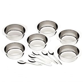 Kit Para Sobremesa Tramontina Service Em Aço Inox 12 Peças