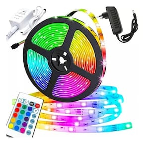 Fita Led 5050 Rgb Color 5 Metros Prova D`água C/ Controle