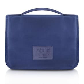 Necessaire Com Gancho Para Viagem Estampa Lisa Jacki Design Azul