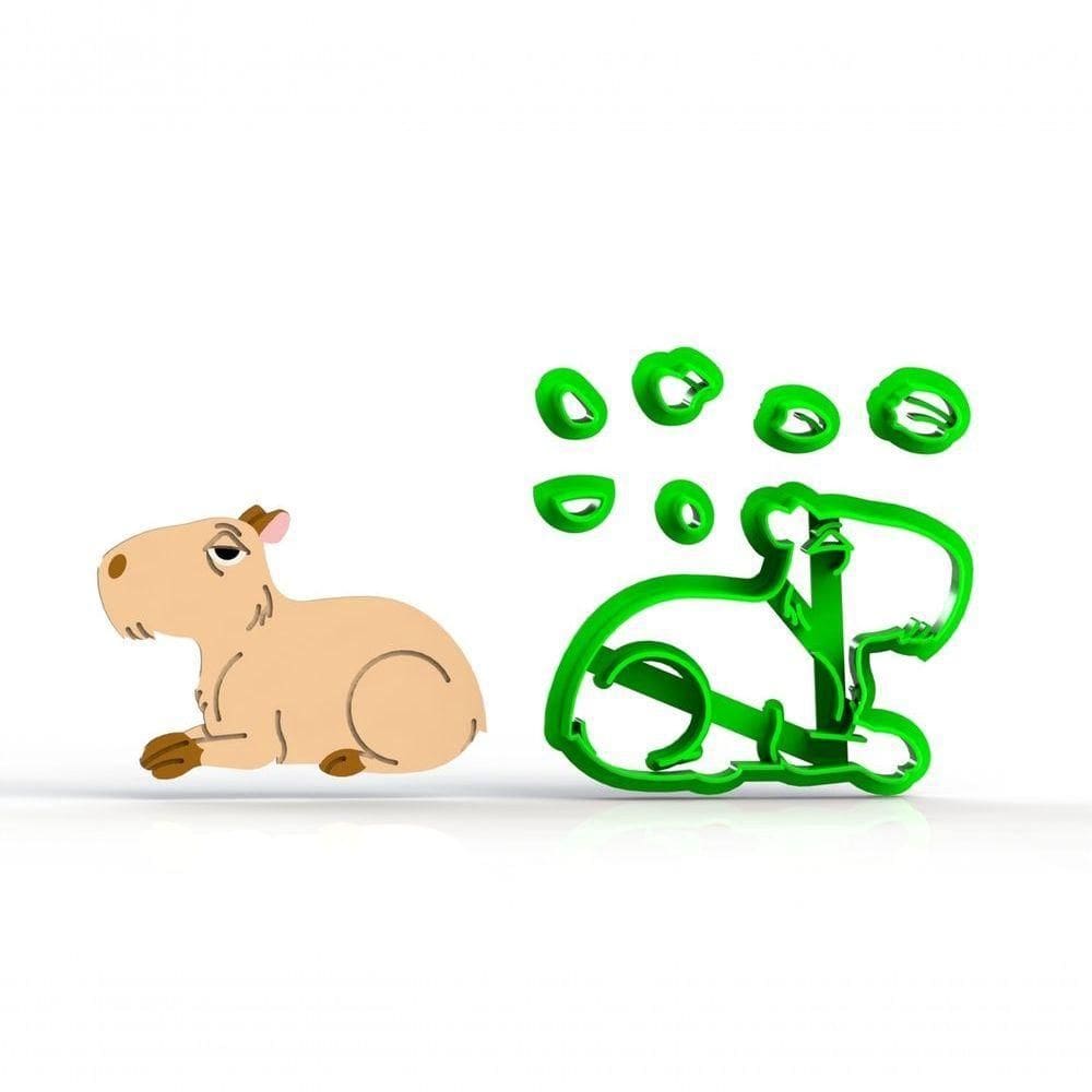 Cortador Capivara Modular Bosque Encantado Floresta Tamanho 6 Cm