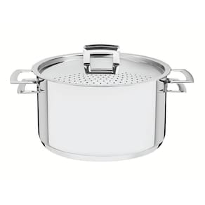 Espagueteira Brava Em Aço Inox Fundo Triplo Tampa Perfurada 24 Cm 6,1 L - Tramontina 62417240