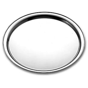 Bandeja Tramontina Service Em Aço Inox Redonda 40 Cm