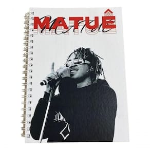 Caderno Artista Matuê Wire-o Capa Dura Universitário De Fã 1mt Cor Matuê