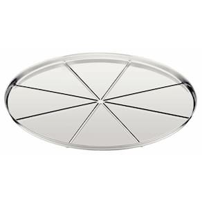 Forma Para Pizza Tramontina Em Aço Inox Com Vincos 30 Cm
