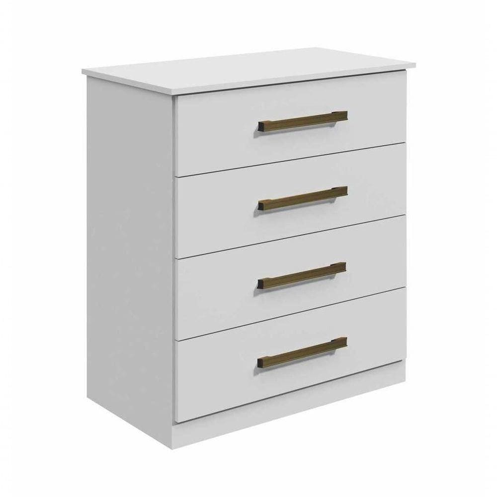 Cômoda 4 Gavetas Rubi Bronze Leifer Móveis