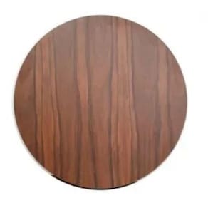 Tampo Em Mdf Redondo 130 Cm - Pau Ferro Cor Marrom