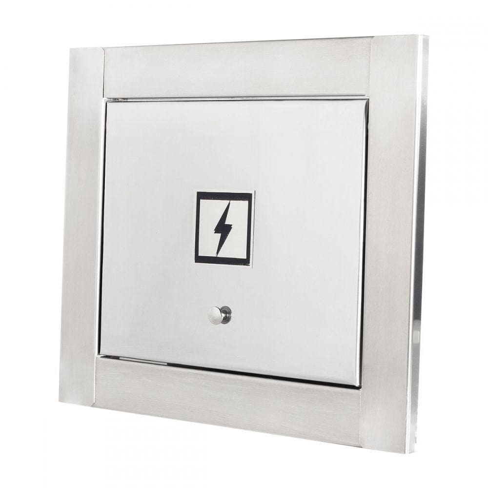 Visor De Luz Energia Em Inox Escovado Design Moderno Clean