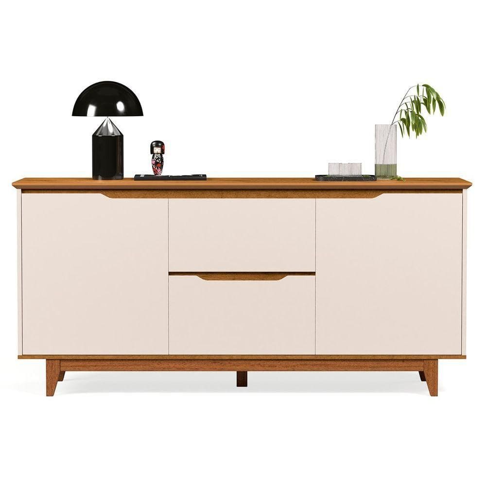 Buffet Aparador 2 Portas E 2 Gavetas Flop Off White-freijó