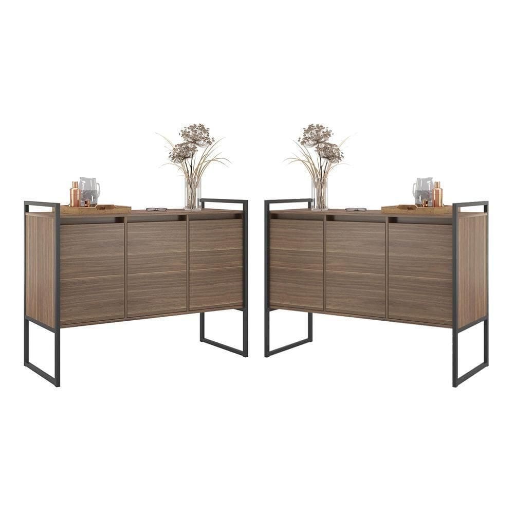 Armario Industrial 3 Portas Affara Conjunto 2 Peças