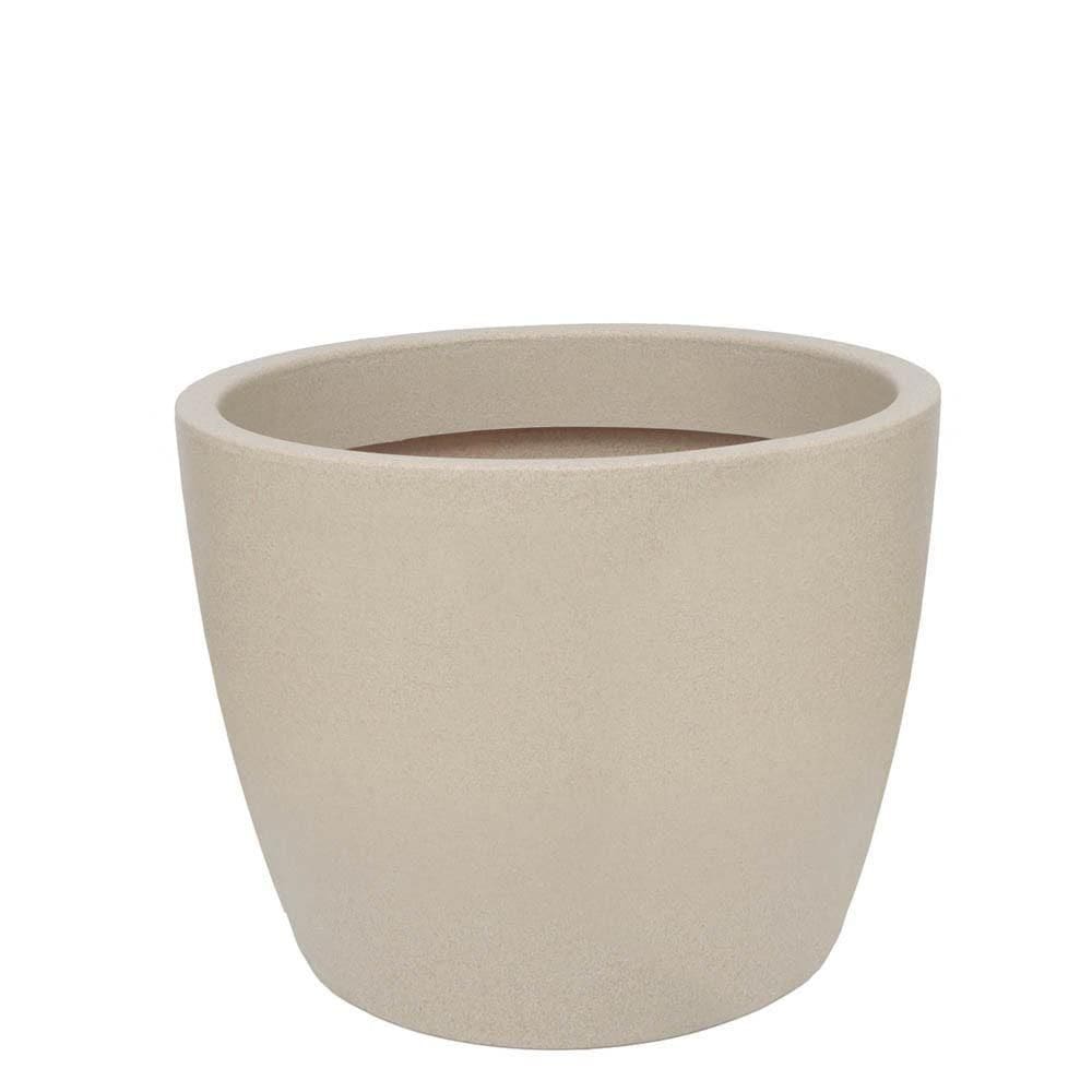 Vaso Malta Redondo 52 X 42 Cm Cor 11 - Granito Areia