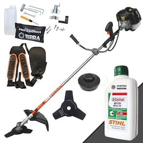 Roçadeira á Gasolina Terra Grh430 Alta Potência + óleo Stihl