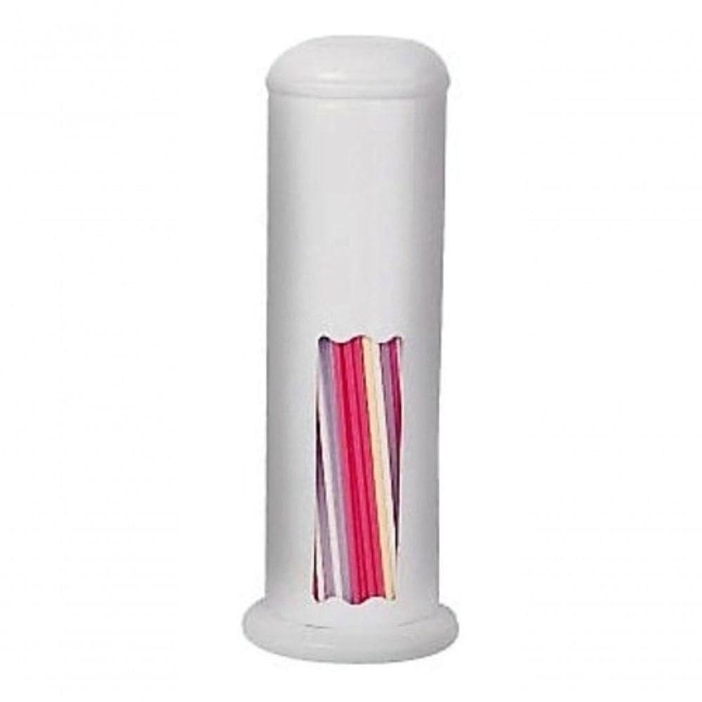 Porta Canudos Inox Epoxi Branco P- Bar E Lanchonetes Cor:branco