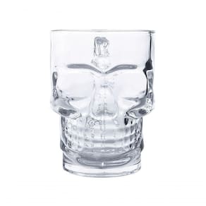 Caneca De Vidro 380 Ml Caveira Transparente Winth