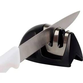 Amolador Facas 2 Estagios Plastico Aco Inox 9,5x4cm