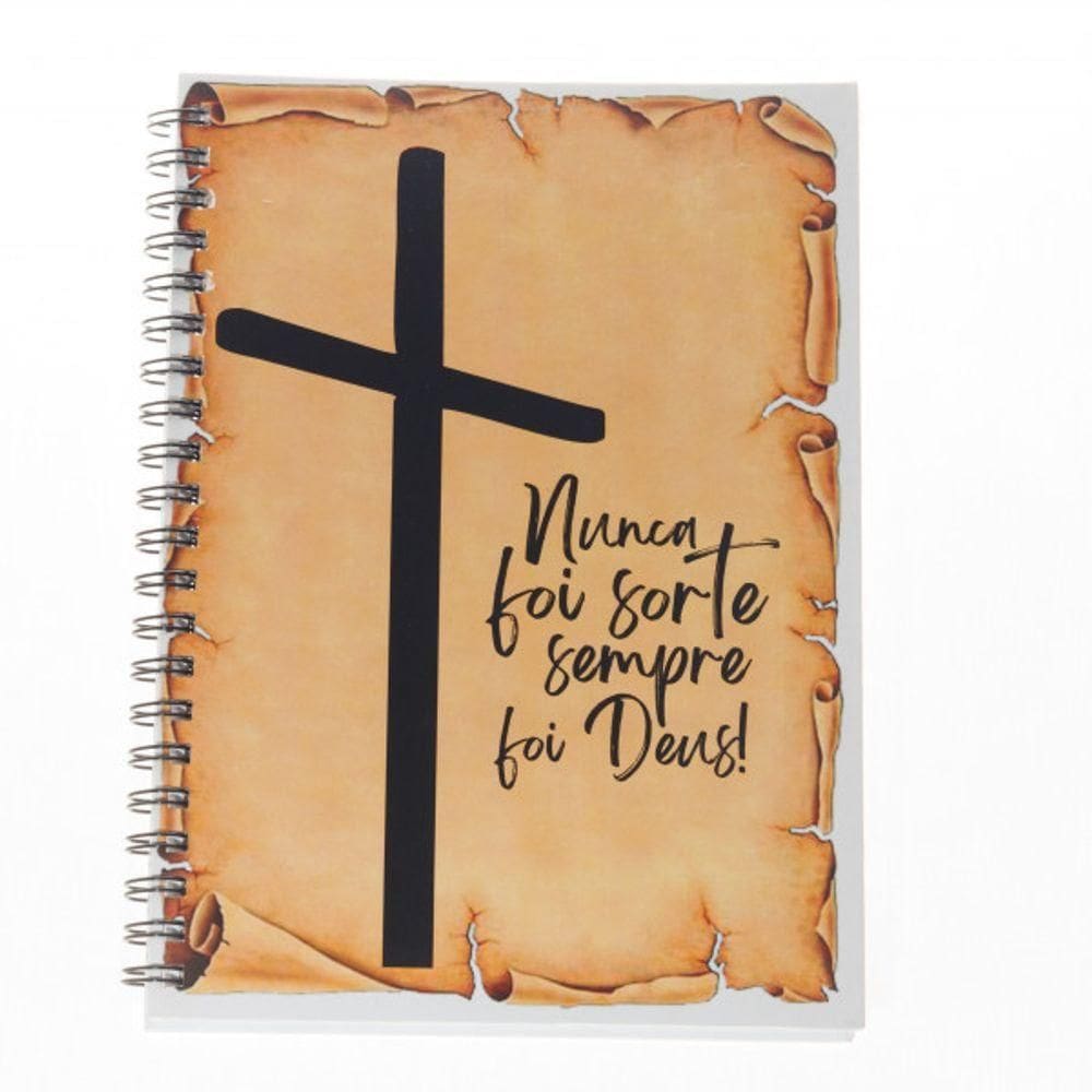 Caderno De Anotações - Coleção Religião - Capa Dura Capa/modelo Nunca Foi Sorte, Sempre Foi Deus