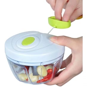 Mini Processador Fatiador De Legumes Speedy Chopper Verde