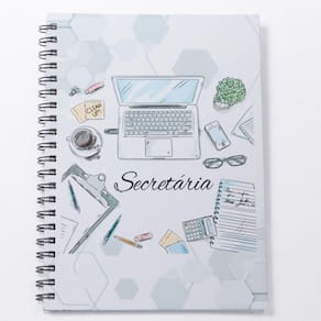 Caderno Universitário 100fls Secretária Profissões Cor Secretária