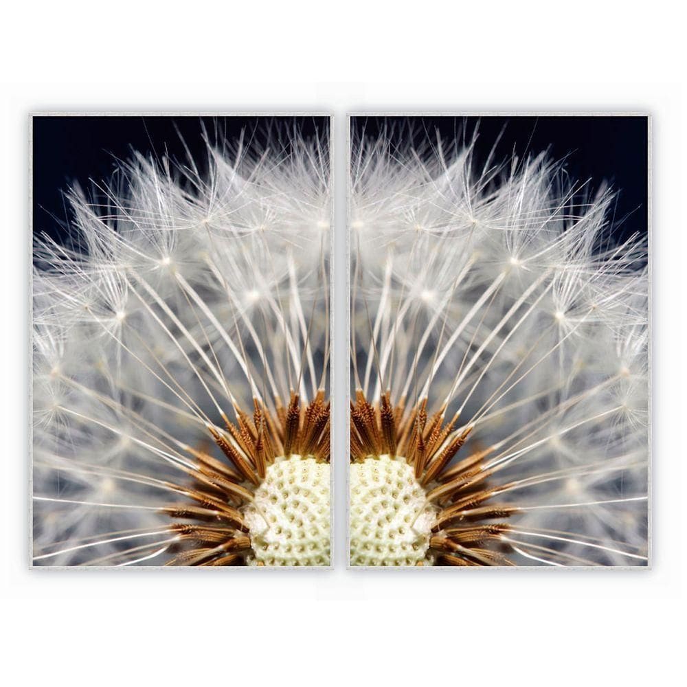 Kit Com 2 Quadros Decorativos Florais Com Moldura Para Sala Quarto Escritório 62x92 Floral 002