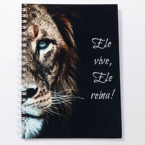 Caderno Leão Ele Vive Universitário Capa Dura 1 Matéria 100f Cor Leão Ele Vive
