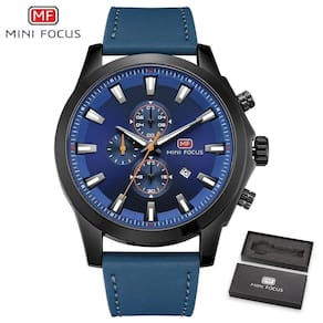 Relógio Masculino Mini Focus Mf0082g à Prova D`água Azul