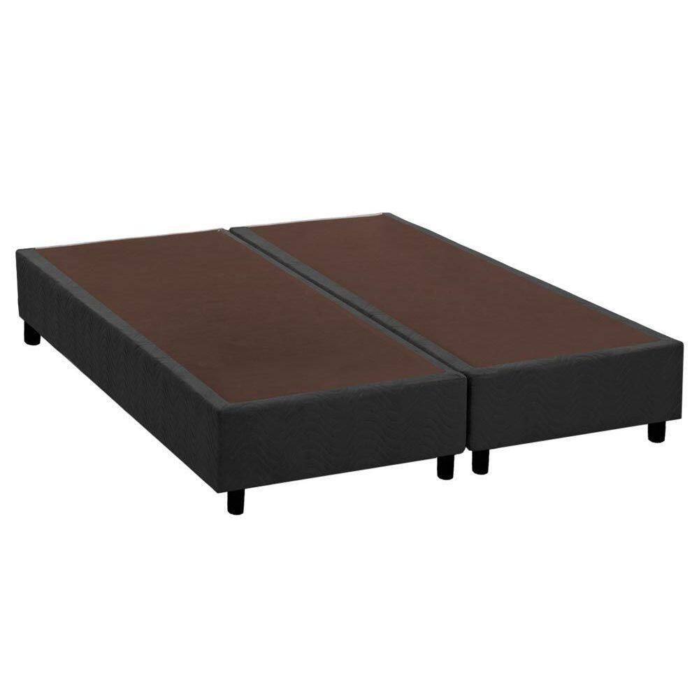 Cama Box Base King Universal Suede Gray (193X203X20) - Costa Rica