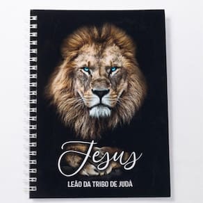 Caderno Leão Jesus Universitário Capa Dura 1mt 100 Folhas Cor Leão Jesus