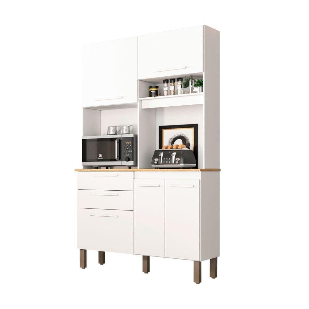 Armário De Cozinha 5 Portas 2 Gavetas Dubai Sallêto Móveis