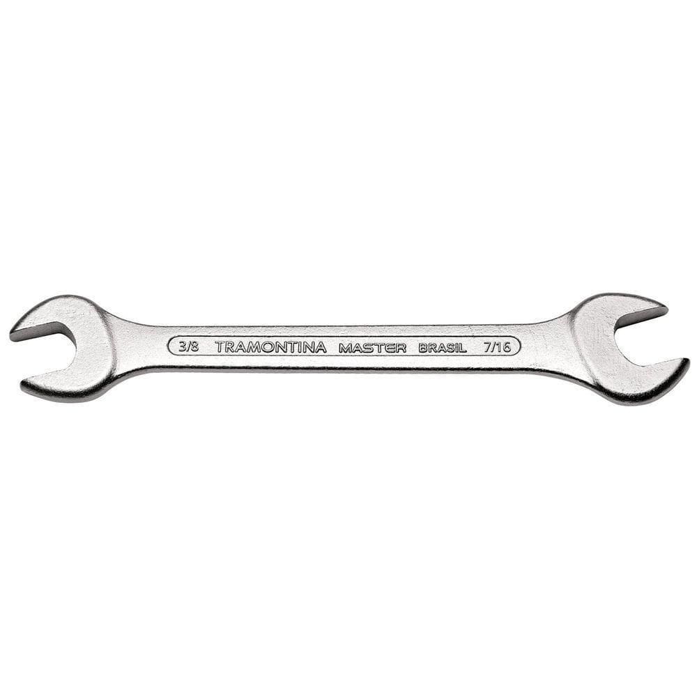 Chave Fixa 3/8x7/16” Tramontina Com Corpo Em Aço Especial Cromado Tramontina