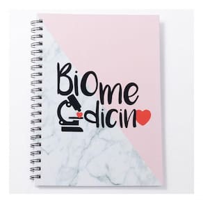 Caderno Universitário 100fls Biomedicina Profissões Cor Biomedicina